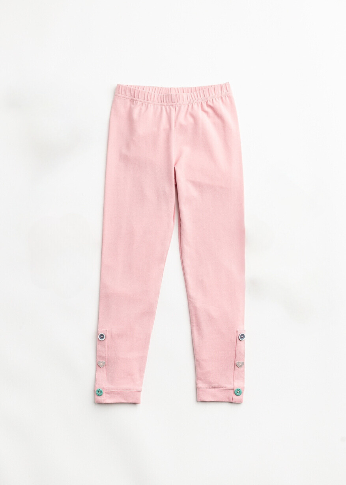 Cute as a Button Leggings: Pink Nectar