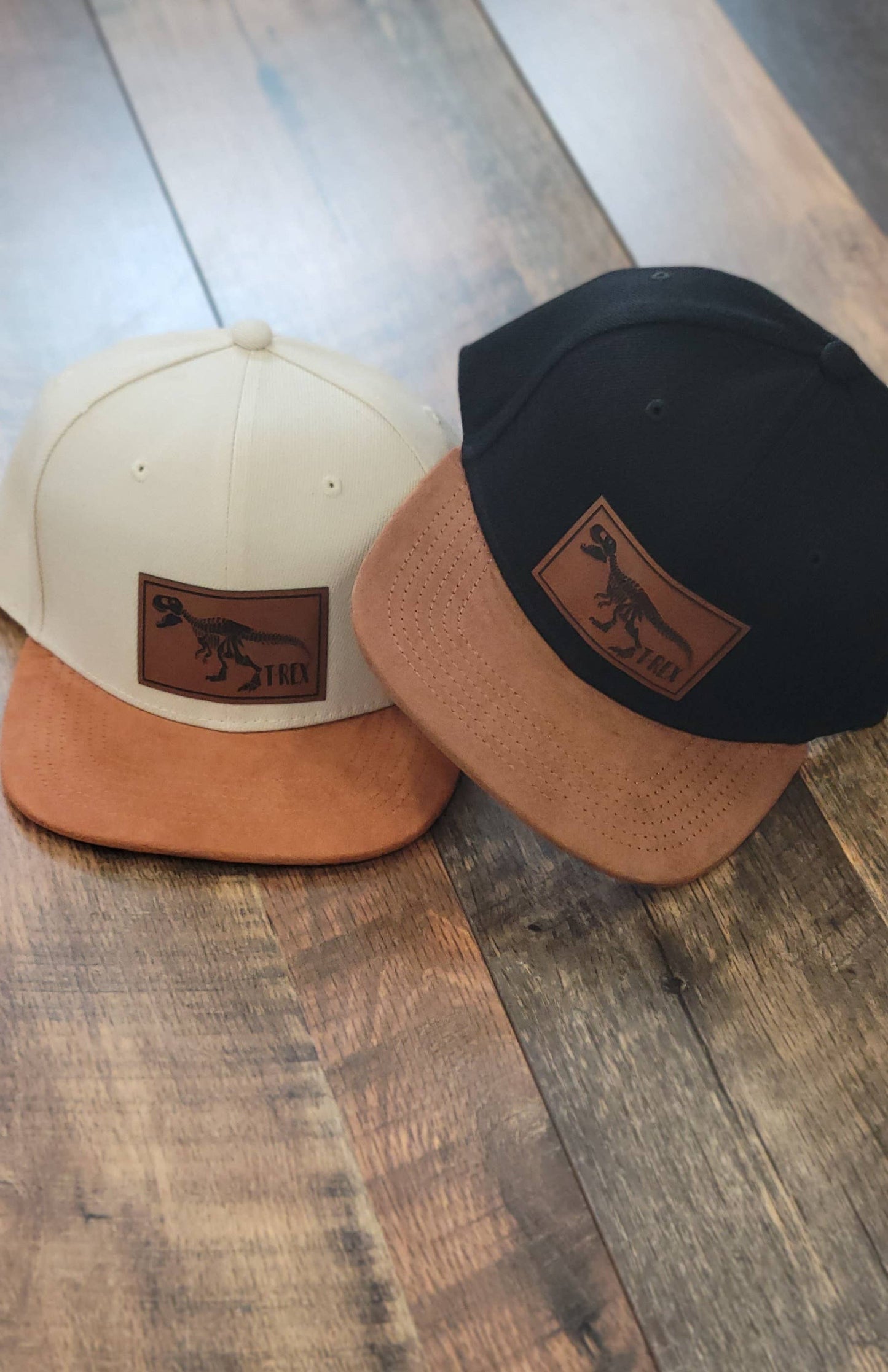 TREX snapback: Black/suede bill / Toddler