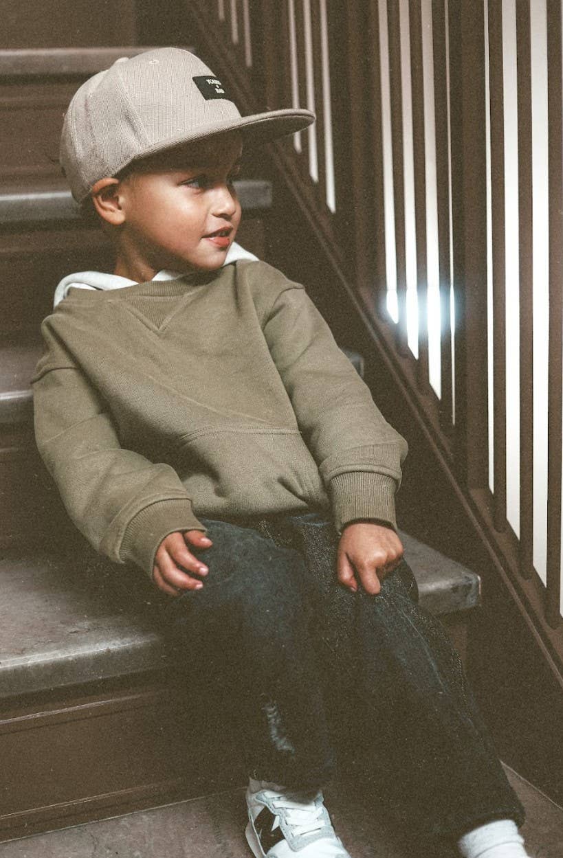 Sage Green Crew-Neck Hoodie