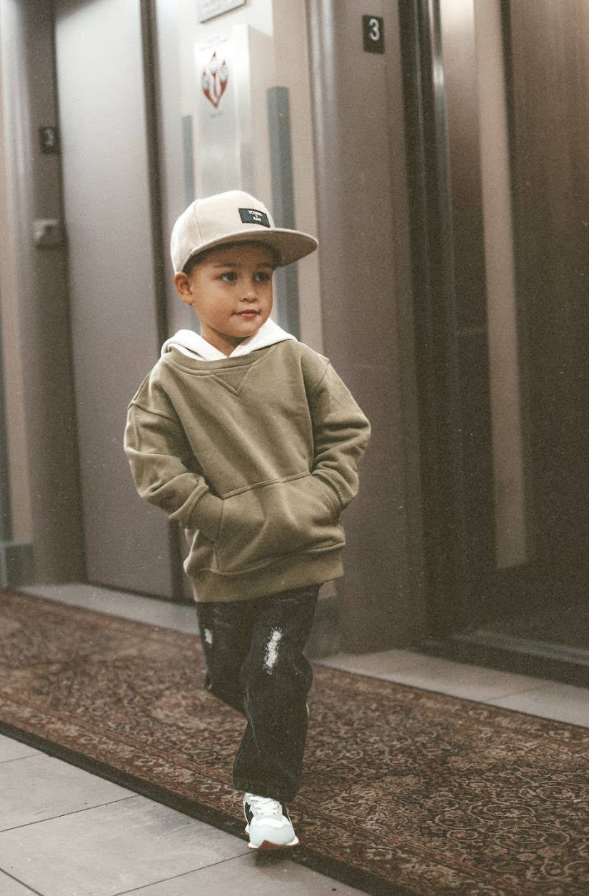 Sage Green Crew-Neck Hoodie