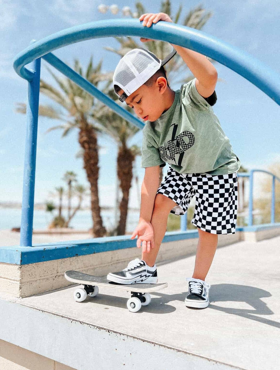 Rad | Boys Lightening Bolt and Checkered Shirt