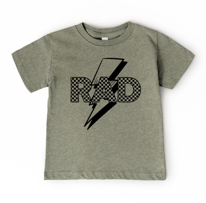 Rad | Boys Lightening Bolt and Checkered Shirt