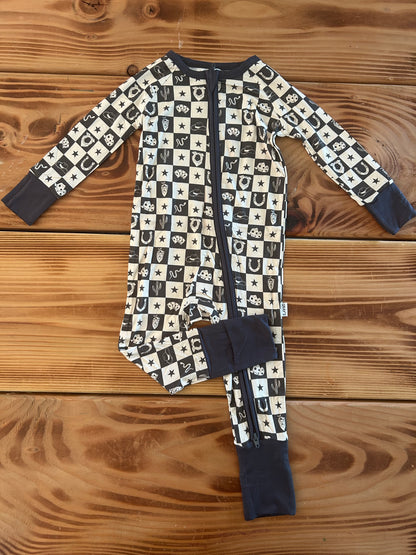 Gray's Bamboo Boy's Zippy Checked Cowboy