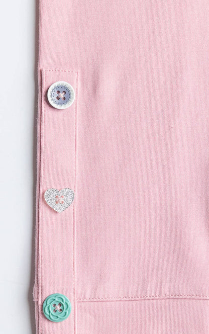 Cute as a Button Leggings: Pink Nectar