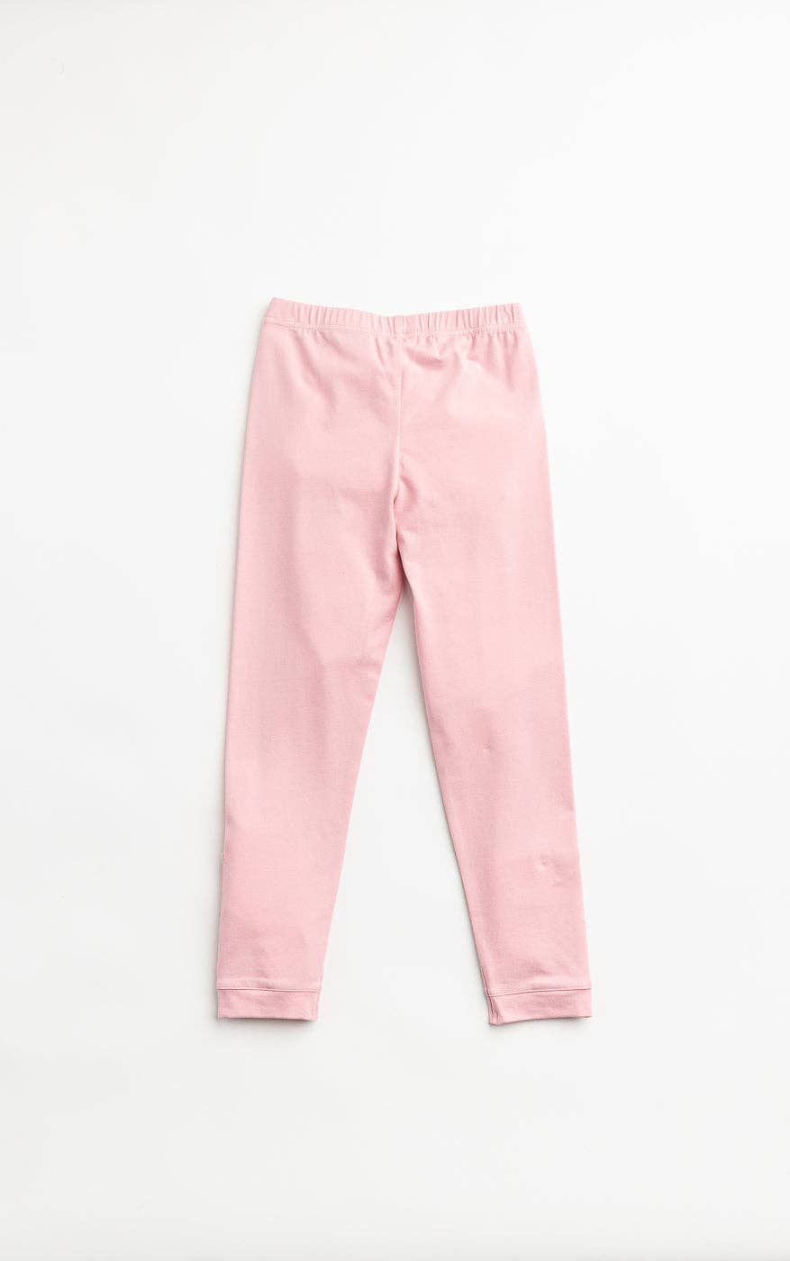 Cute as a Button Leggings: Pink Nectar