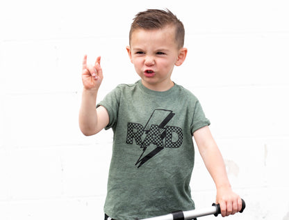 Rad | Boys Lightening Bolt and Checkered Shirt