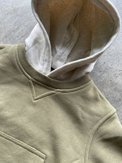 Sage Green Crew-Neck Hoodie