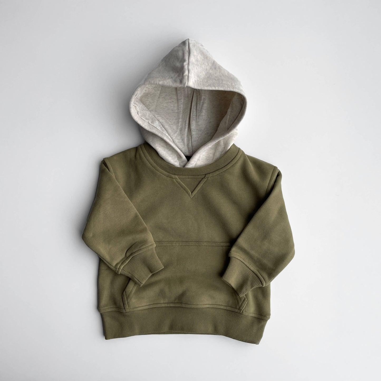 Sage Green Crew-Neck Hoodie