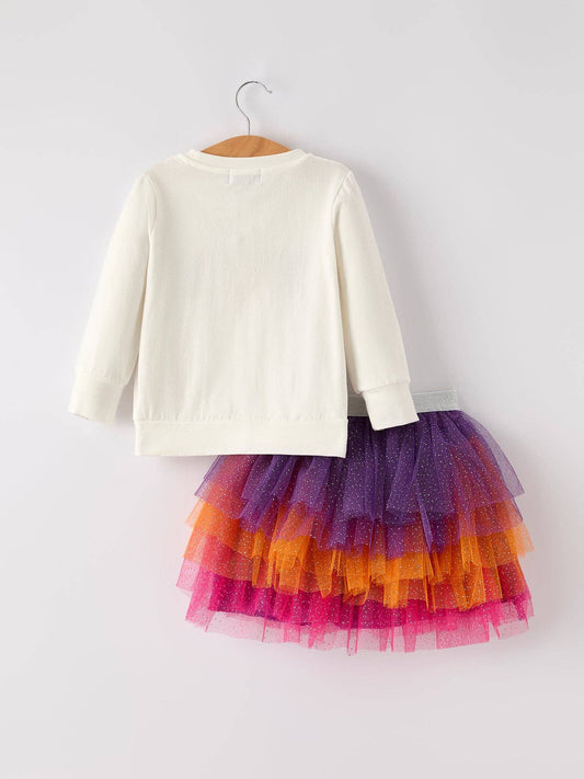 Halloween "SPOOK" Girls Outfit