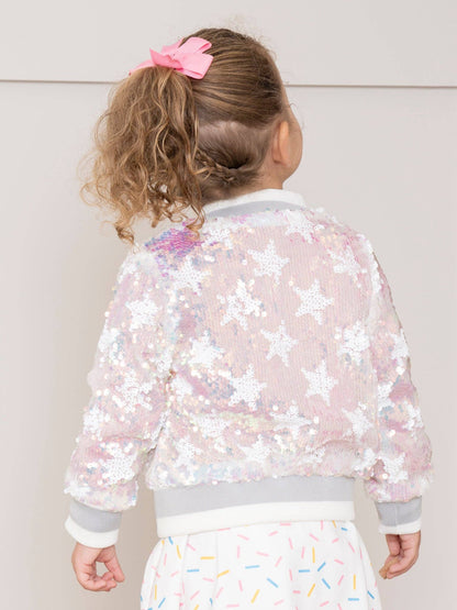 Star Power Sparkle Bomber Jacket