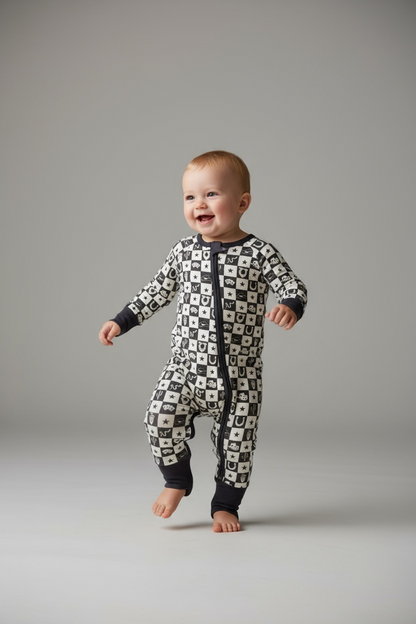 Gray's Bamboo Boy's Zippy Checked Cowboy