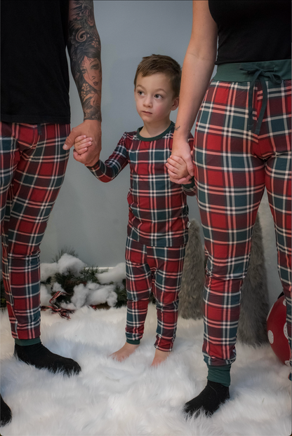 Gray's Bamboo Adult Holiday Plaid Joggers