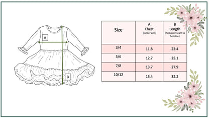 Kids Pink Reindeer Tulle Ruffle Sleeve Holiday Dress