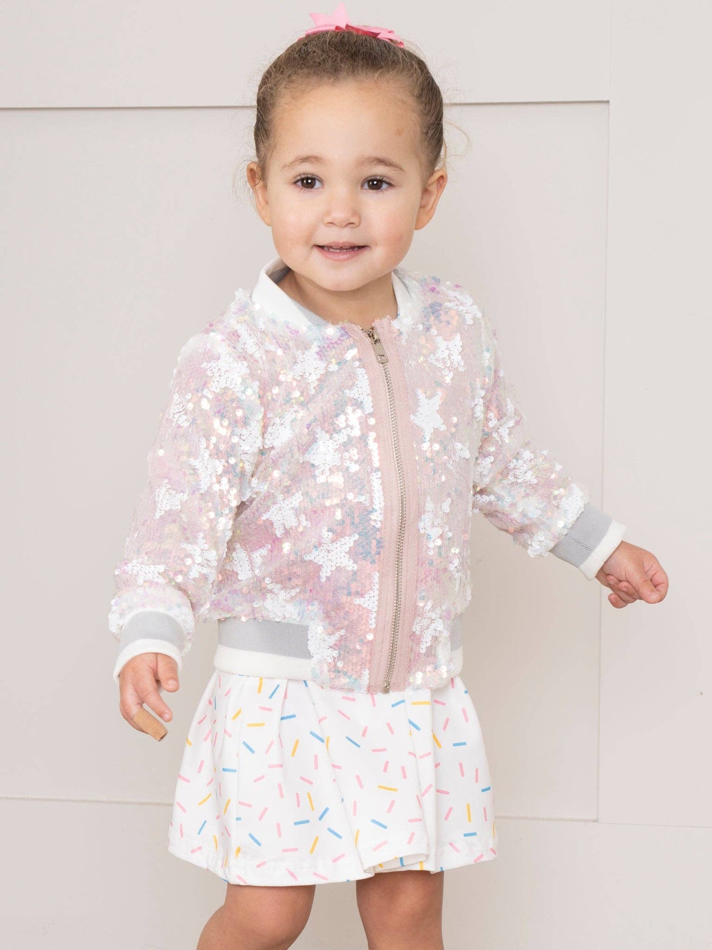 Star Power Sparkle Bomber Jacket